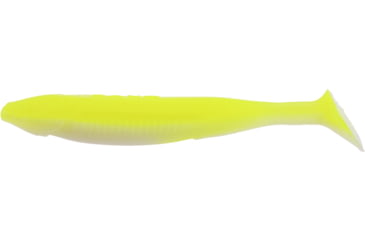 Image of Bass Assassin Bang Lures Die Dapper Swimbait, 3.5in, 10 per Pack, Chartreuse/White, 3.5, DDA78526