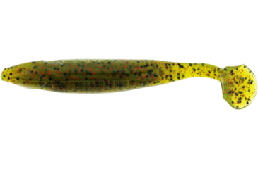 Image of Bass Assassin Bang Lures Die Dapper Swimbait, 3.5in, 10 per Pack, Watermelon/Red Glitter, 3.5, DDA78410