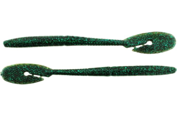 Image of Bass Assassin BANG Lures Ding Dong, 6in, 15 per Pack, Black Emerald, 6, DDW57400