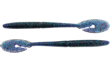 Image of Bass Assassin BANG Lures Ding Dong, 6in, 15 per Pack, Junebug/Red Glitter, 6, DDW57360