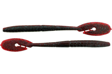 Image of Bass Assassin BANG Lures Ding Dong, 6in, 15 per Pack, Red Shad/Green Glitter, 6, DDW57316