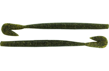 Image of Bass Assassin BANG Lures RSB Worm, 7.25in, 8 per Pack, Green Pumpkin Magic, 7.25, RSB53402