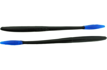 Image of Bass Assassin BANG Lures Tapout, 6in, 12 per Pack, Black/Blue Tail, 6, TO59200