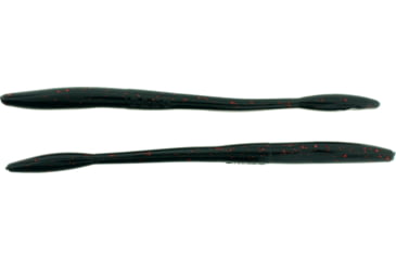 Image of Bass Assassin BANG Lures Tapout, 6in, 12 per Pack, Black/Red Glitter, 6, TO59419