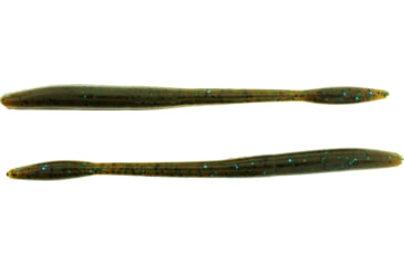 Image of Bass Assassin BANG Lures Tapout, 6in, 12 per Pack, Green Pumpkin/Blue Glitter, 6, TO59432