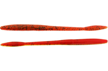 Image of Bass Assassin BANG Lures Tapout, 6in, 12 per Pack, Green Pumpkin/Texas Red, 6, TO59496