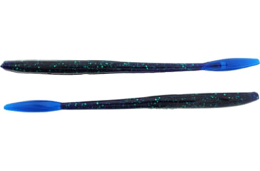 Image of Bass Assassin BANG Lures Tapout, 6in, 12 per Pack, Junebug/Blue Tail, 6, TO59237