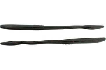 Image of Bass Assassin BANG Lures Tapout, 7.5in, 12 per Pack, Black/Red Glitter, 7.5, TO64419