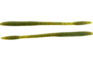 Image of Bass Assassin BANG Lures Tapout, 7.5in, 12 per Pack, Green Pumpkin/Blue Glitter, 7.5, TO64432