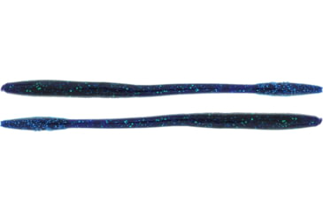 Image of Bass Assassin BANG Lures Tapout, 7.5in, 12 per Pack, Junebug Blue Glitter Tail, 7.5, TO64226