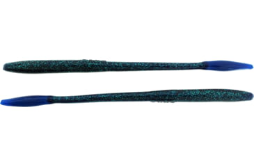 Image of Bass Assassin BANG Lures Tapout, 7.5in, 12 per Pack, Junebug/Blue Tail, 7.5, TO64237