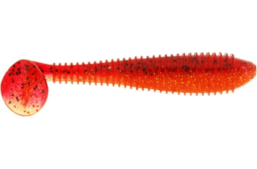 Image of Bass Assassin Lures Litl Boss Swimbait, 3.5in, 6 per Pack, Fire Claw, 3.5, BSA16355