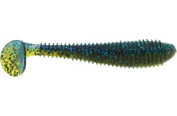 Image of Bass Assassin Lures Litl Boss Swimbait, 3.5in, 6 per Pack, Grave Digger, 3.5, BSA16484