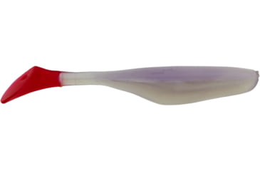 Image of Bass Assassin Lures Turbo Shad Swimbait, 4in, 10 per Pack, Albino/Fire Tail, 4, TSA30240