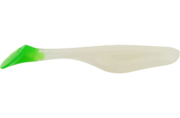 Image of Bass Assassin Lures Turbo Shad Swimbait, 4in, 10 per Pack, Glow/Chartreuse Tail, 4, TSA30250