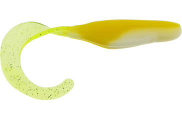 Image of Bass Assassin Walleye Assassin Curly Shad, 4in, 10 per Pack, Acid Rain, 4, WC33260