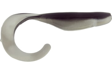 Image of Bass Assassin Walleye Assassin Curly Shad, 4in, 10 per Pack, Black Shad, 4, WC33300