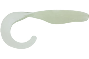Image of Bass Assassin Walleye Assassin Curly Shad, 4in, 10 per Pack, Glow, 4, WC33116