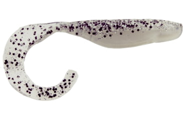 Image of Bass Assassin Walleye Assassin Curly Shad, 4in, 10 per Pack, Salt &amp; Pepper Silver Phantom, 4, WC33336