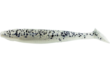 Image of Bass Assassin Walleye Assassin Die Dapper, 3in, 10 per Pack, Salt &amp; Pepper Silver Phantom, 3, WDD82336