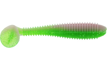 Image of Bass Assassin Walleye Assassin Litl Boss, 3.5in, 6 per Pack, Electric Chicken, 3.5, WBS31376
