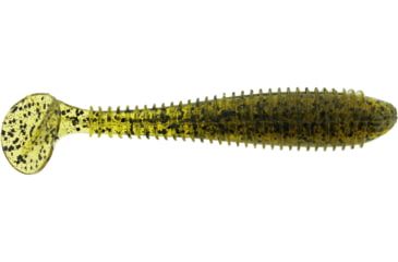 Image of Bass Assassin Walleye Assassin Litl Boss, 3.5in, 6 per Pack, Green Pumpkin, 3.5, WBS31458
