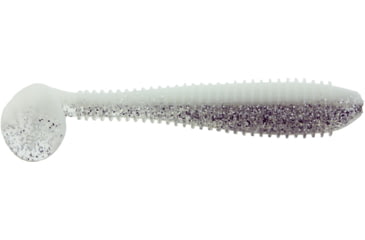 Image of Bass Assassin Walleye Assassin Litl Boss, 3.5in, 6 per Pack, Silver Ghost, 3.5, WBS31561