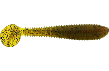 Image of Bass Assassin Walleye Assassin Litl Boss, 3.5in, 6 per Pack, Watermelon/Red Glitter, 3.5, WBS31410
