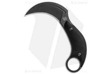 Image of Bastinelli Creations B.A.K. Karambit Fixed Blade Knife, 3.25in, Bohler N690 Stainless Steel, Hawkbill Blade, G10 Black Handle, Black/Black, 6.375in, BHQ-86907