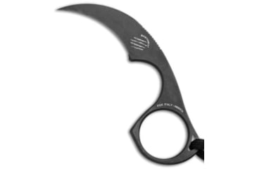 Image of Bastinelli Creations Bastinelli Diagnostic Karambit Fixed Blade Neck Knife Black 1.5" Black, Black, Bohler N690, adult, BHQ-34360