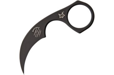 Image of Bastinelli Creations Diagnostic Karambit Cerakote Fixed Blade Knife, 1.5in, N690C Steel, Karambit, Black Cerakote, Handle BAS05