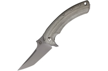 Image of Bastinelli Creations Gecko Framelock Folding Knife, Green micarta handle with titanium back handle, GECKO FOLDER SW