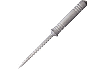 Image of Bastinelli Creations Ice Scream Ice Pick Knife, 8.63in Overall, 4.25in Blade, Tumbled Finish Aluminum Handle, Hdl420 Steel Pick, Sheath, ICE SCREAM STONE WASHED