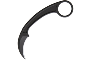 Image of Bastinelli Creations PiKa Karambit Knife, 5.13in Overall, 1.63in Blade, One Piece Black Cerakote N690Co Steel, Collaboration w/ Doug Marcaida And Funker Tactical, Black Kydex Sheath, PIKA CERAKOTE