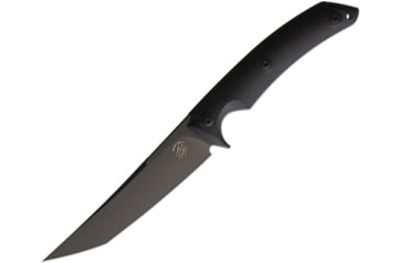 Image of Bastinelli Creations PY Knife, 10in Overall, 5in Black Pvd Coated Bohler N690 SS Tanto Blade, Black G10 Handle, Collaboration With Fred Mastro And Funker Tactical, Black Kydex Sheath, PY