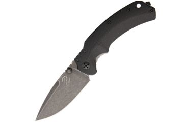 Image of Bastinelli Creations R.E.D. Folder Dark Stonewashed Folding Knife,3.25in,Dark Stonewash,Black,G10 Handle BAS02