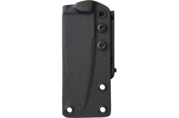 Image of Bastinelli Creations R.E.D, V2 Knife, 8.5in Overall, 4in Black Pvd Coated Partially Serrated Bohler N690 SS Drop Point, Black G10 Handle, Black Kydex Sheath, BAS04V2S