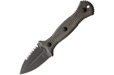 Image of Bastinelli Creations Telum Fixed Blade Knife, Green Micarta handle, TELUM FIXED BLADE