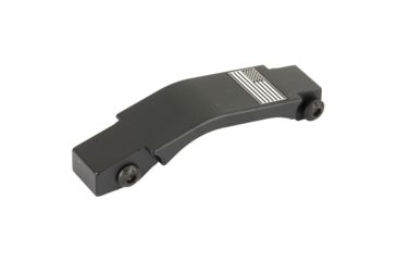 Image of Bastion 5.56/223 AR Threaded Trigger Guard w/ Flag, Black and White, BASARFL-GRD-BW-USAFLG