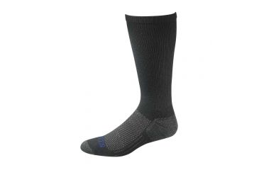 Image of Bates Footwear Coolmax Perfomance Mid Calf Socks, Black, Large, Pack of 4 E11027670-001-L-Black