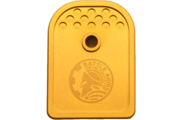 Image of Battle Arms Development Magazine Baseplate Glock 9mm, Gold, BAD-BP-G9-G