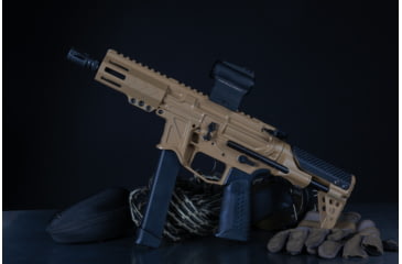 Image of Battle Arms Development Vert 9mm Gen 2 PDW Stock System, Black, 4.8in, VERT-V2-PDW-9MM