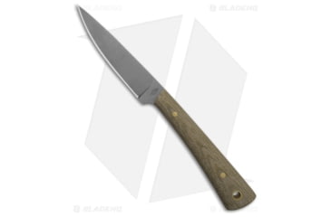 Image of Battle Horse Knives Birch River Bird and Trout Fixed Blade Knife, 3.00in, O1, Drop Point Blade, Micarta Green Handle, Steel/Green, 6.88in, BHQ-198239