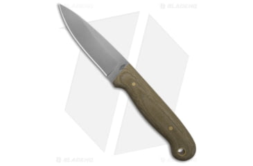 Image of Battle Horse Knives Explorer Fixed Blade Knife, 3.60in, O1, Drop Point Blade, Micarta Green Handle, Steel/Green, 7.80in, BHQ-198234