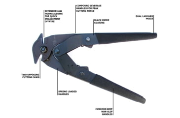 Image of Battle Steel Compound Wire Cutters W/ Dual Cutting Head - KZ-CWC