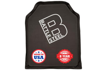 Image of Battle Steel Flexible Ballistic Armor Panel, Level IIIA, Shooters Cut, 10x12in, BS102011