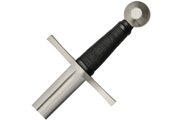 Image of Battle Tested Broad Sword, 36.75in Overall, 29.5in Satin Double Edge Carbon Steel Blade, Black Cord Wrapped Handle, SS Guard And Pommel, Black Synthetic Scabbard, Black, BT2701