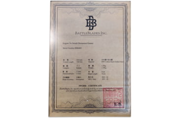 Image of BattleBlades Kogane No Senshi Katana, 40.13in Overall, 20.1in 1095 Honsanmai Carbon Steel Blade, BB-KNSHK