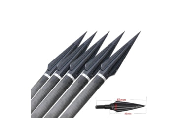 Image of Battling Blades 6 Pcs Carbon Steel Hunting Arrow Heads B7EA5AD6, 7632430956716