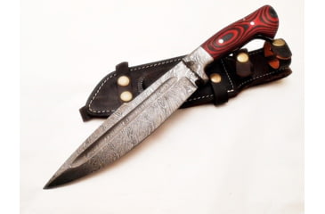 Image of Battling Blades Bowie 3 Hunting Knife, High Carbon Damascus Steel Blade, 642122776610